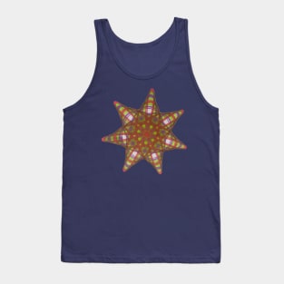 Spirograph Bright Star Pattern Tank Top